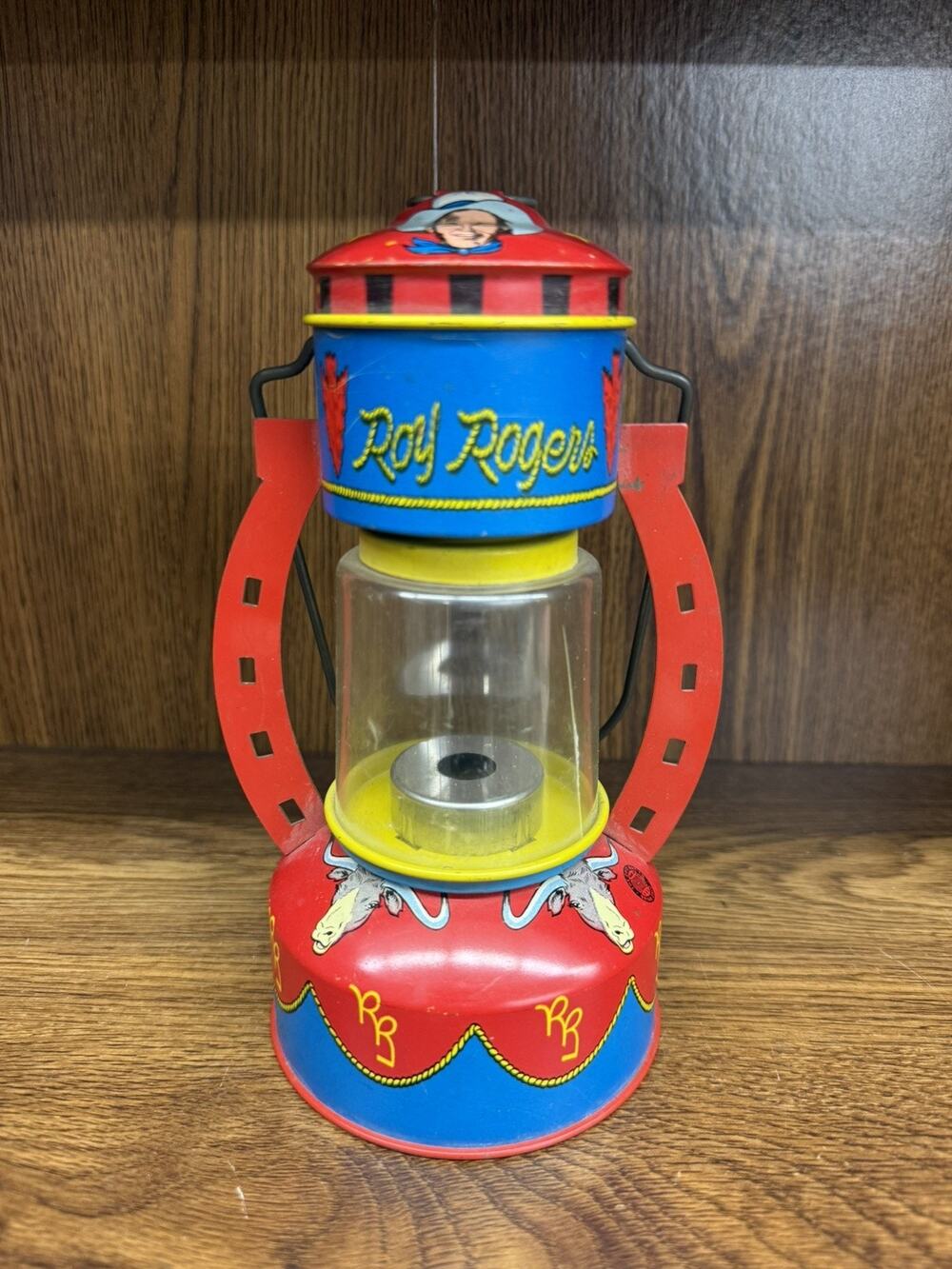 Roy Rogers Tin Litho 8" Toy Lantern Ohio Arts Vintage 1950's